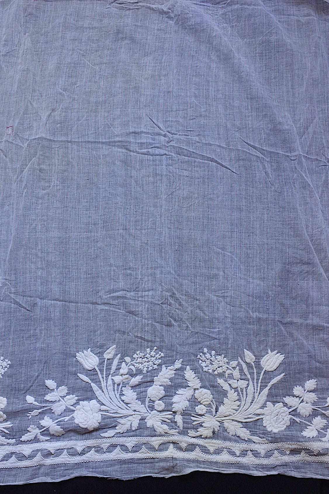 アンティークレース dentelle antique  刺繍ハギレ .FR a l'epoque