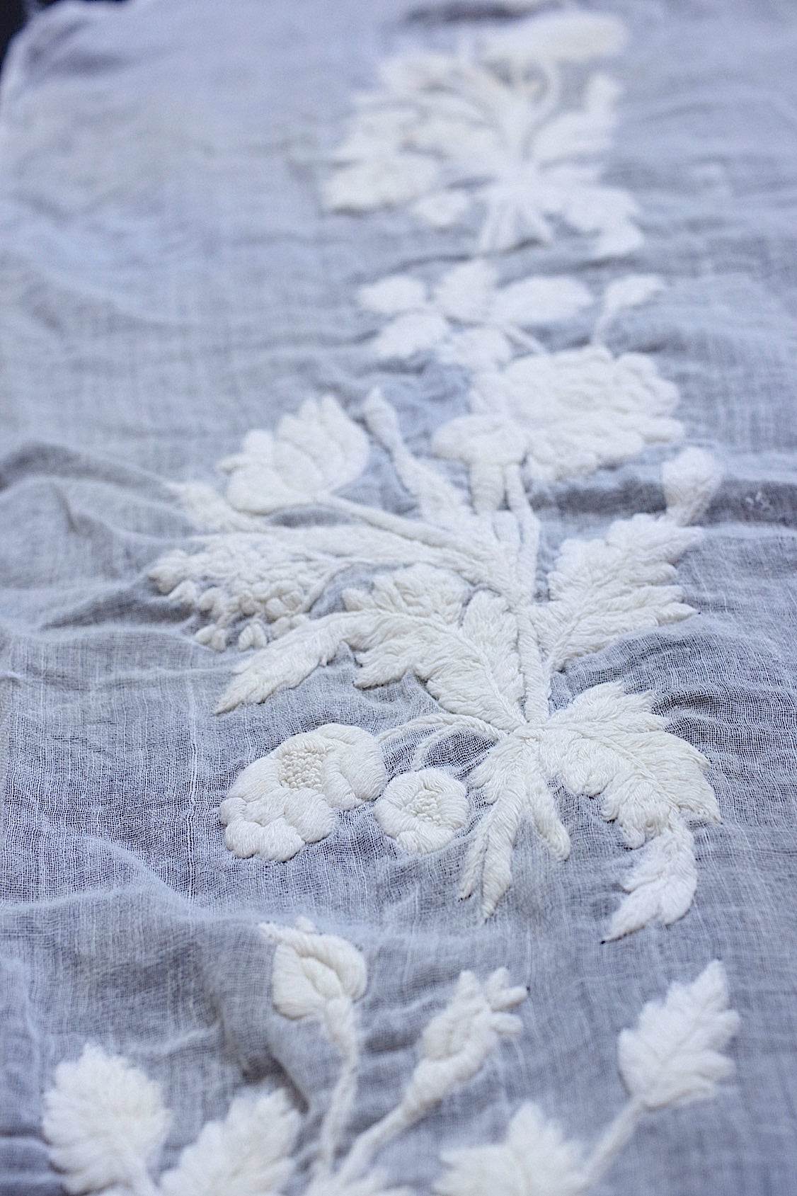 アンティークレース dentelle antique  刺繍ハギレ .FR a l'epoque