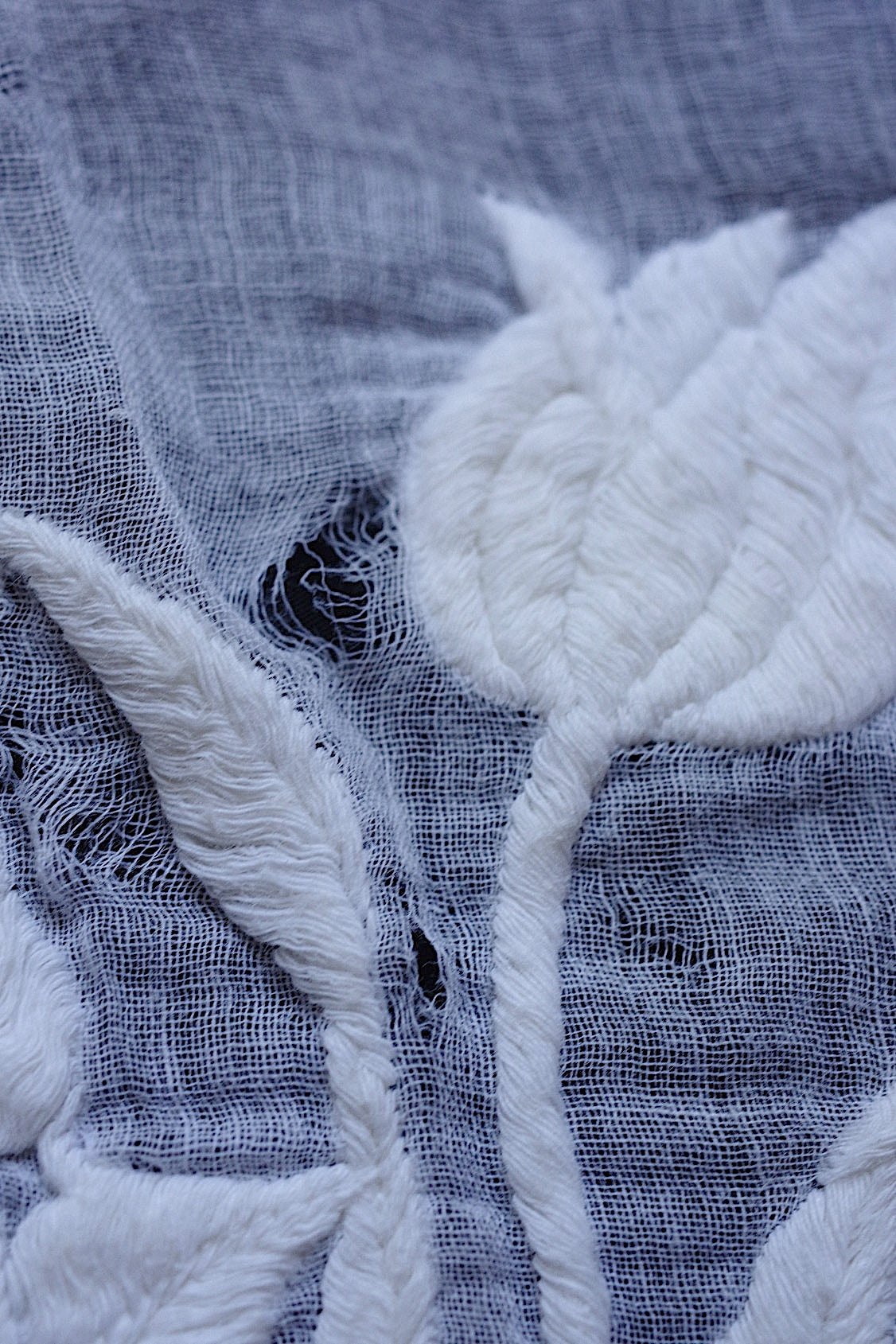 アンティークレース dentelle antique  刺繍ハギレ .FR a l'epoque