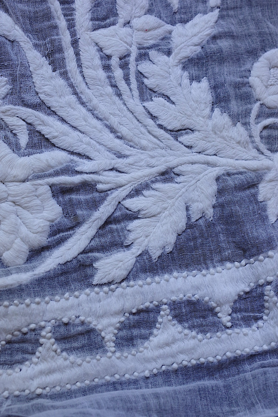 アンティークレース dentelle antique  刺繍ハギレ .FR a l'epoque