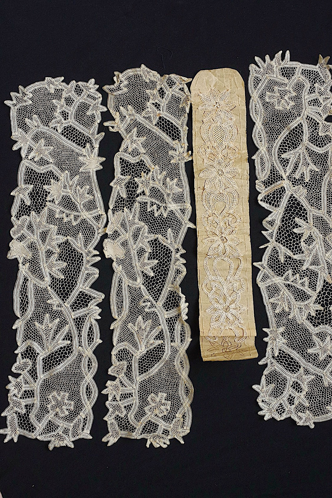 アンティークレース dentelle antique ブロードレース 4種 .FR a l'epoque