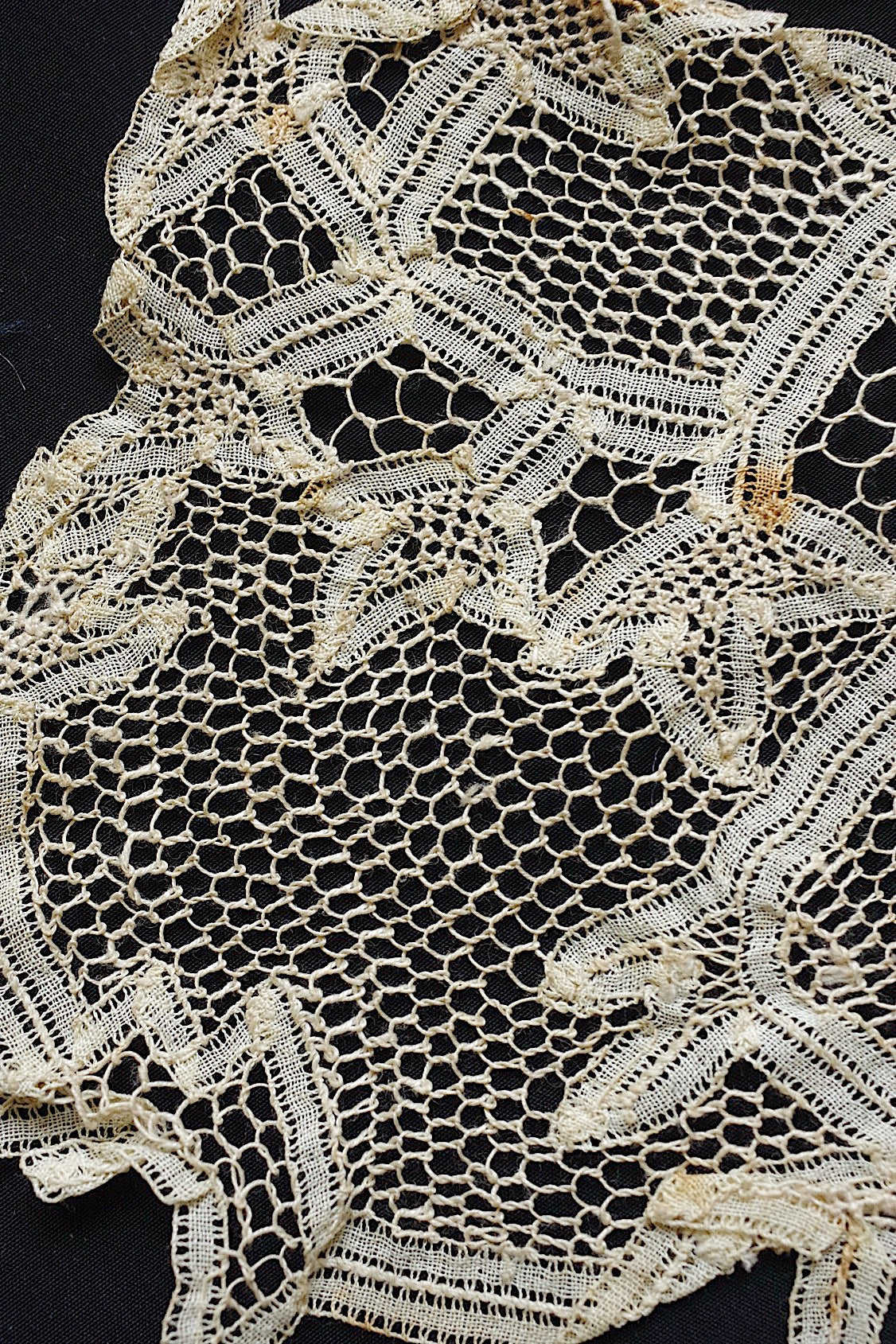 アンティークレース dentelle antique ブロードレース 4種 .FR a l'epoque