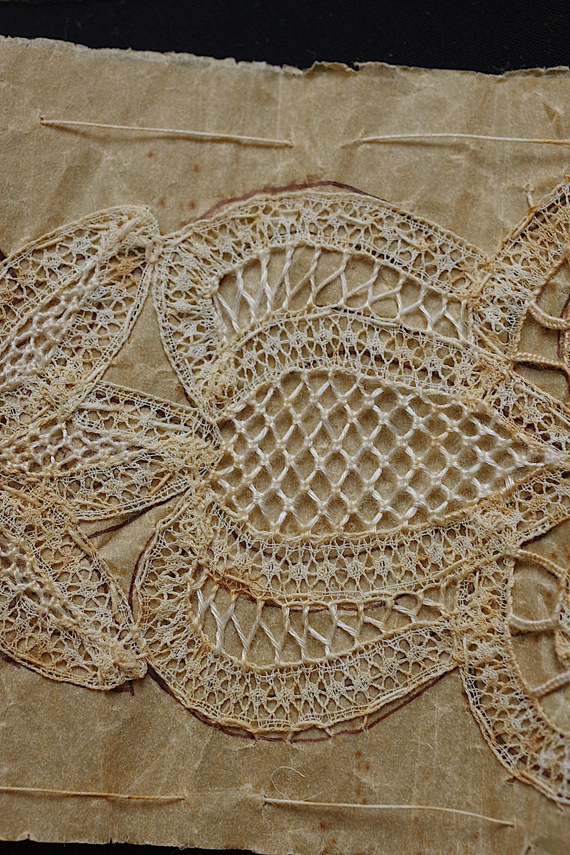 アンティークレース dentelle antique ブロードレース 4種 .FR a l'epoque