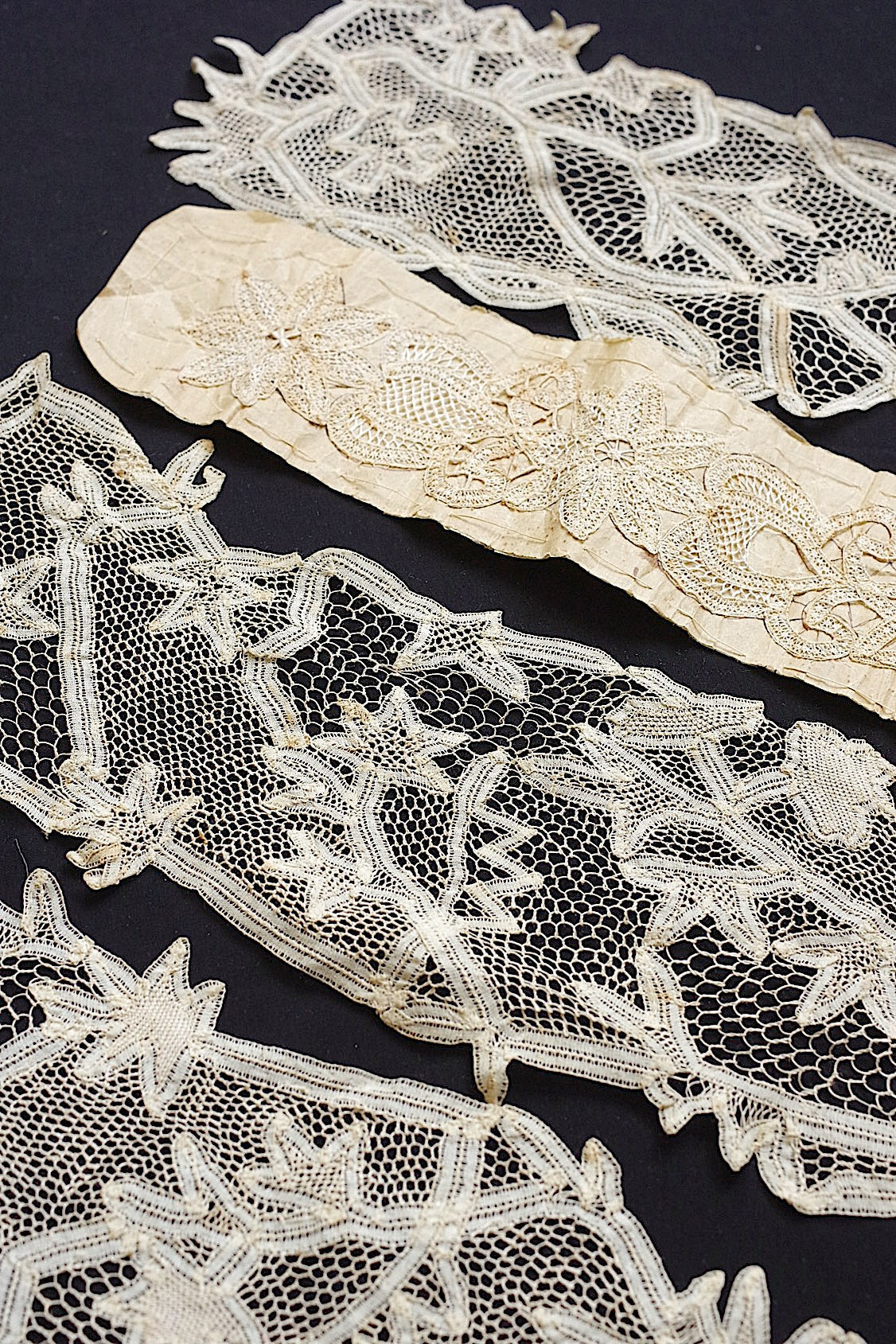 アンティークレース dentelle antique ブロードレース 4種 .FR a l'epoque
