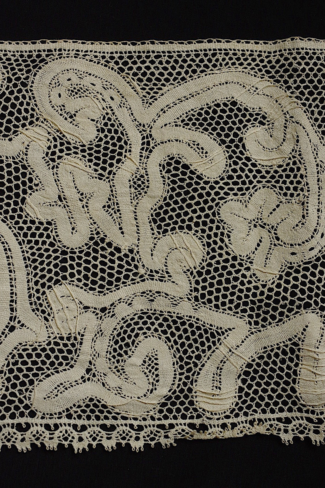 アンティークレース dentelle antique  フレミッシュレース353cm .FR a l'epoque