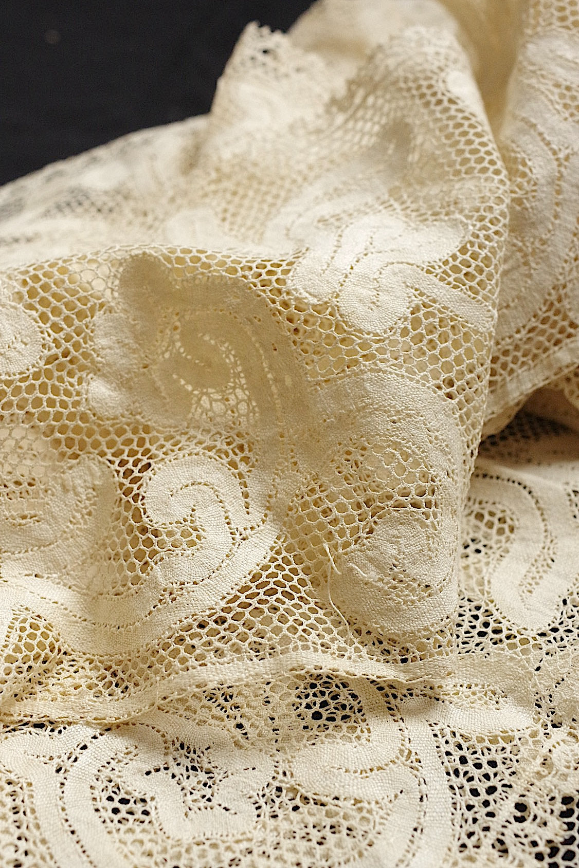 アンティークレース dentelle antique  フレミッシュレース353cm .FR a l'epoque