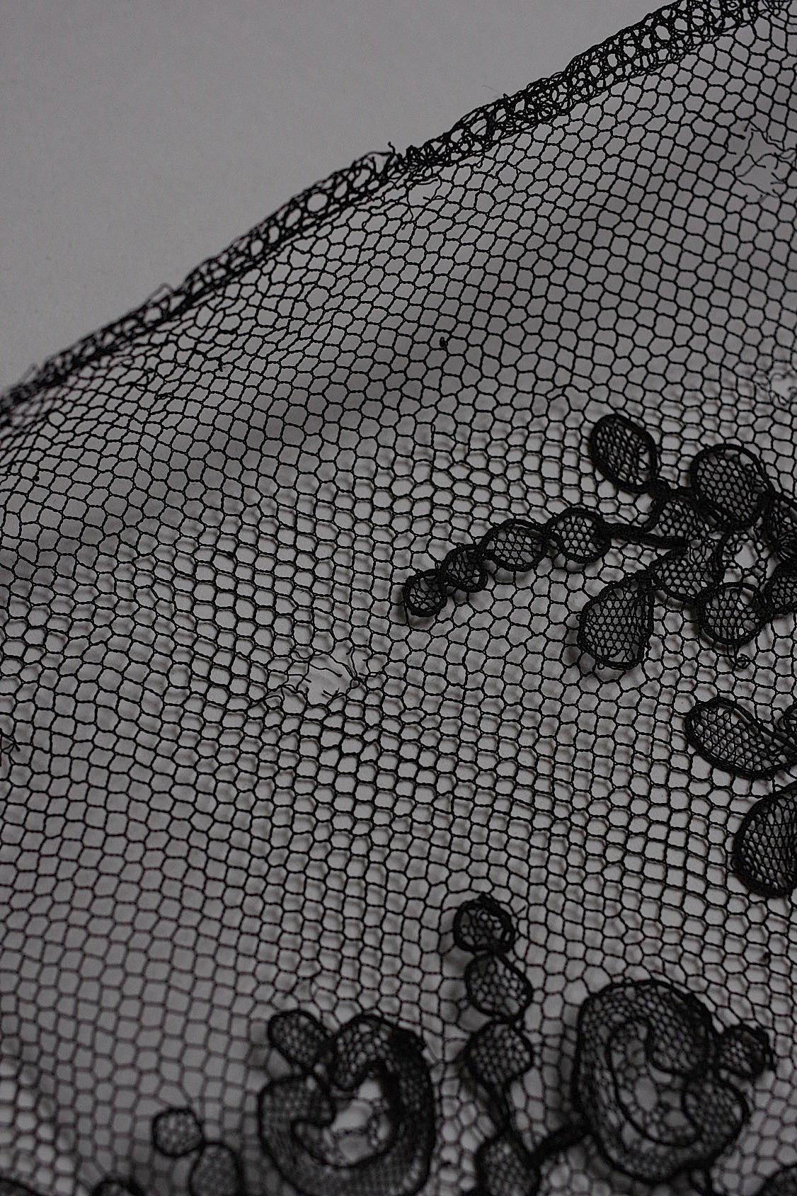 アンティークレース dentelle antique  シャンティイレース290cm  .FR a l'epoque