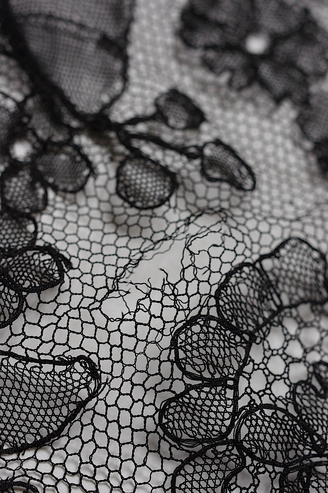 アンティークレース dentelle antique  シャンティイレース290cm  .FR a l'epoque