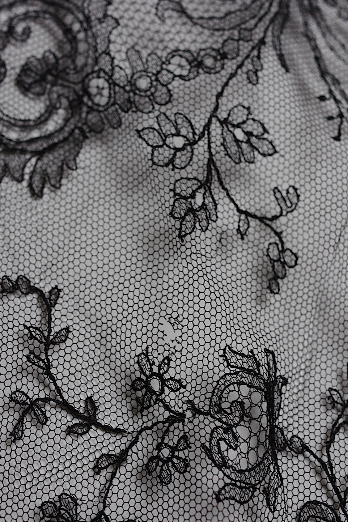 アンティークレース dentelle antique  シャンティイレース170cm  .FR a l'epoque