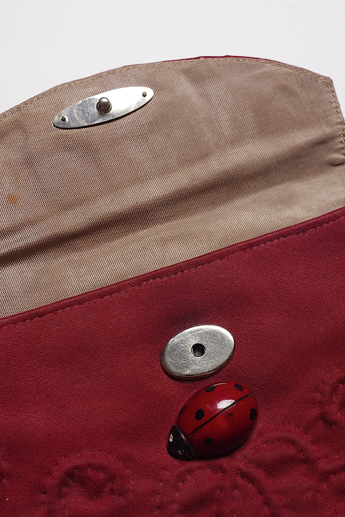 アンティークパース antique purse  てんとう虫 .FR a l'epoque