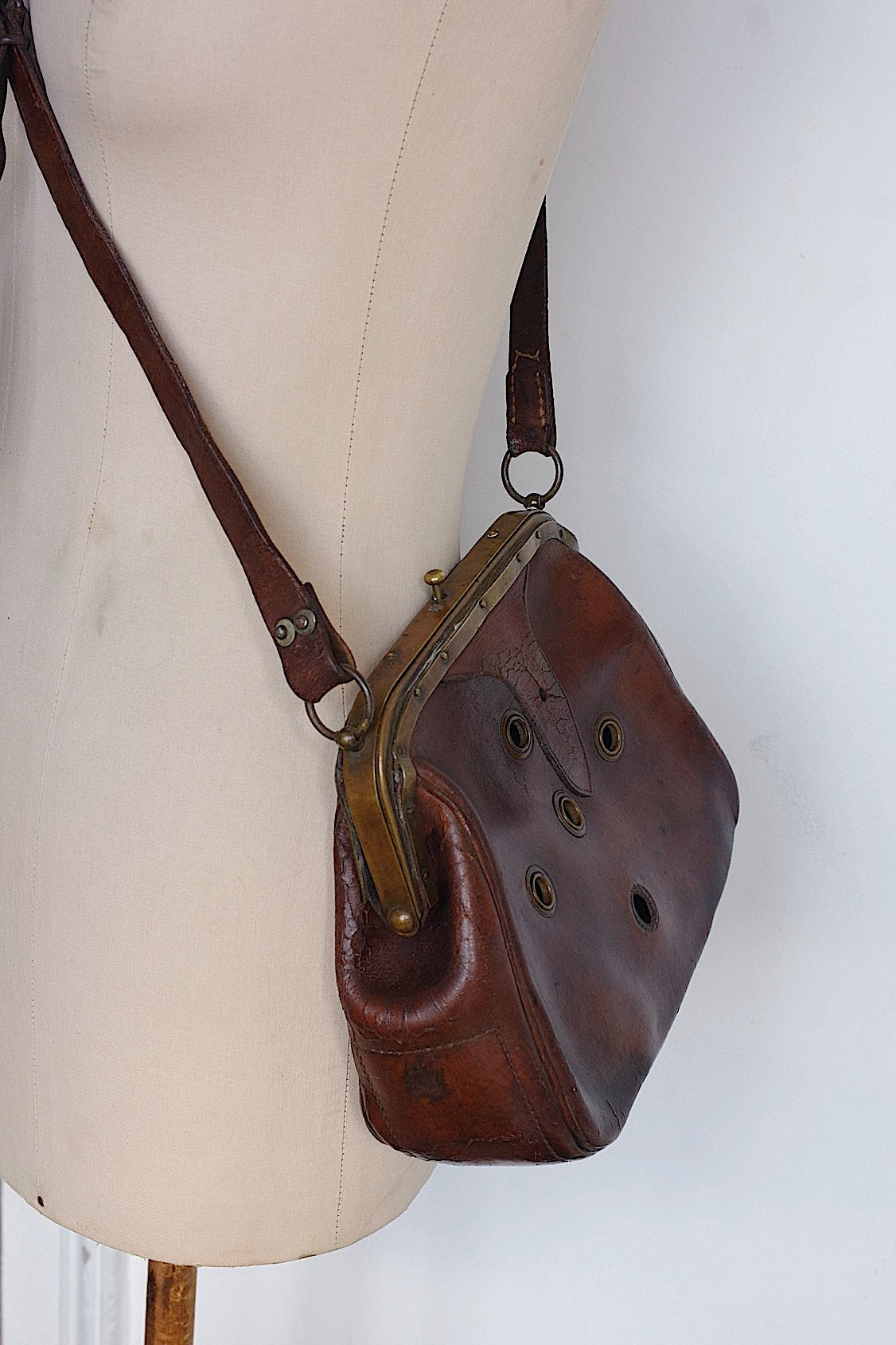 アンティークバッグ ハンター用 antique sac a furet .FR a l'epoque