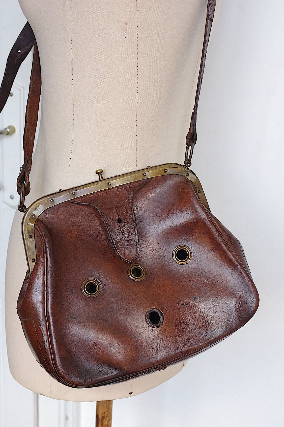 アンティークバッグ ハンター用 antique sac a furet .FR a l'epoque