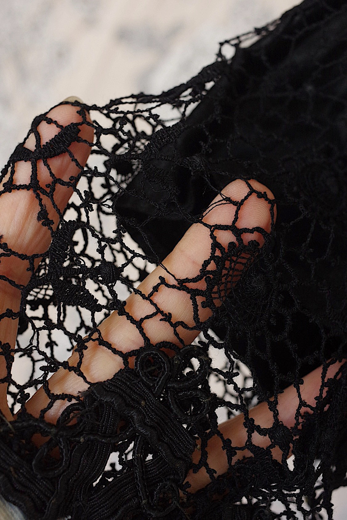 アンティークブラウス vêtement antique アンティークボビンレースブラウス .FR a l'epoque