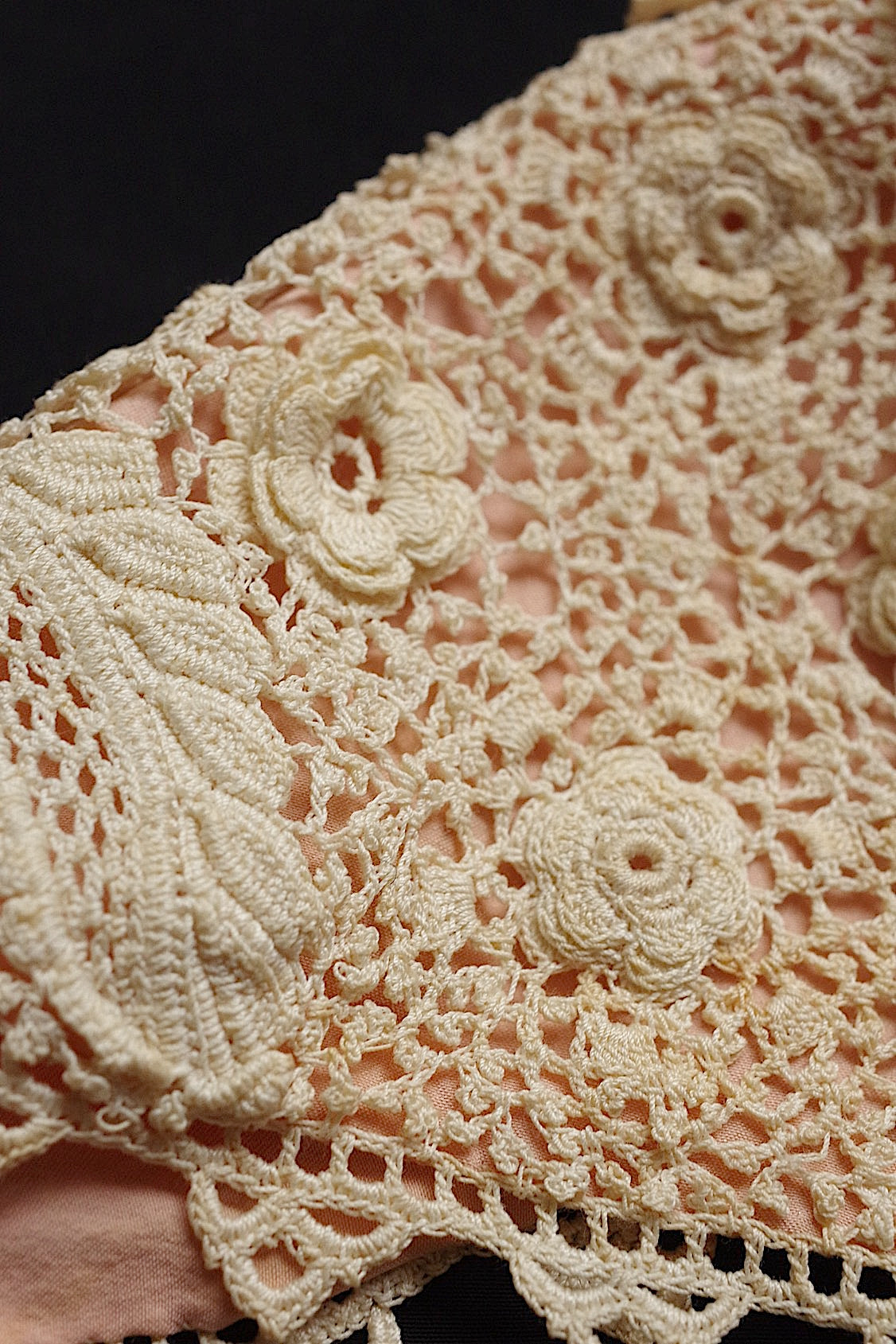 アンティークレース dentelle antique クロシェ ボネ+靴 .FR a l'epoque