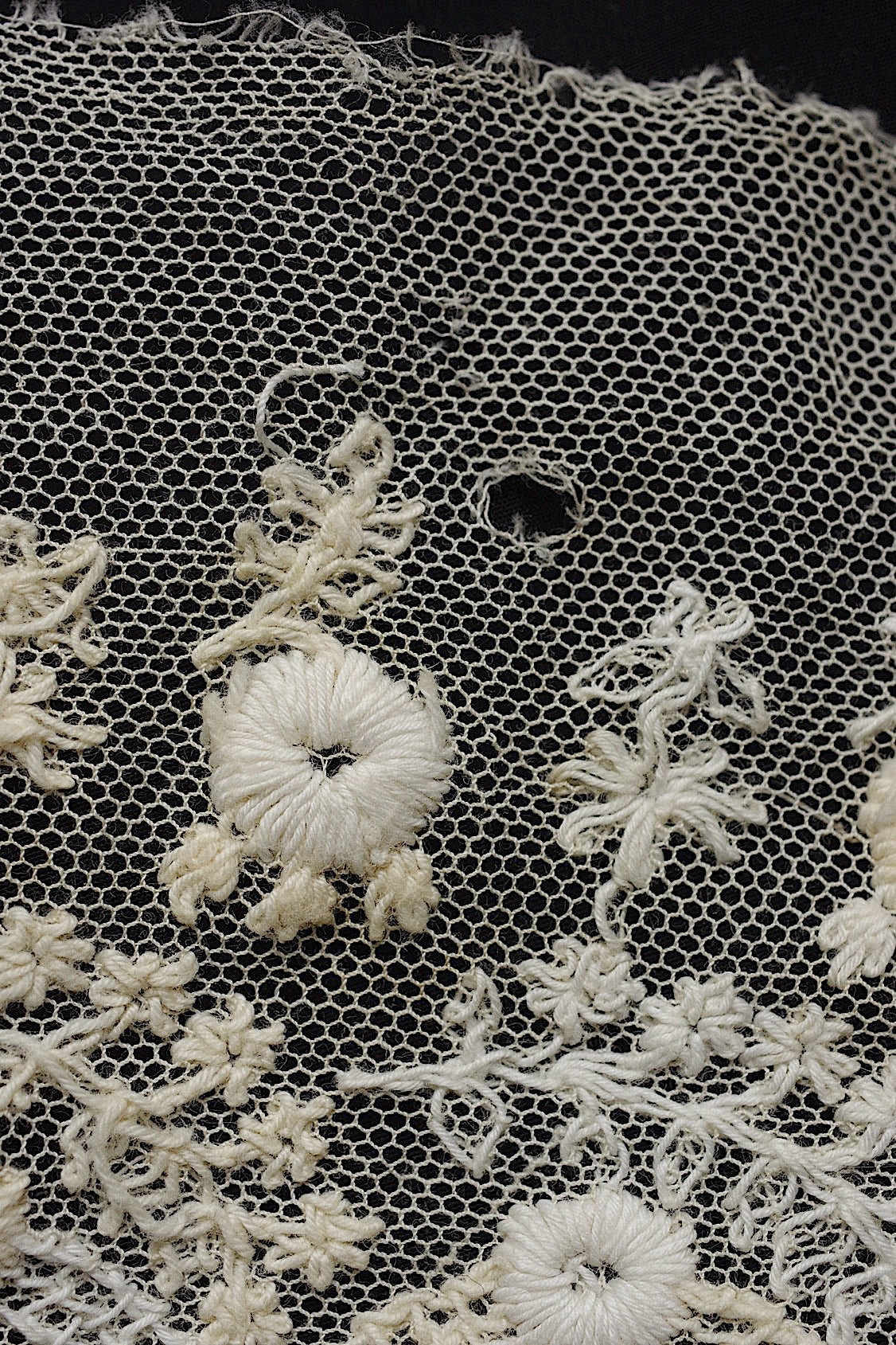 アンティークレース dentelle antique 73cm+100cm .FR a l'epoque