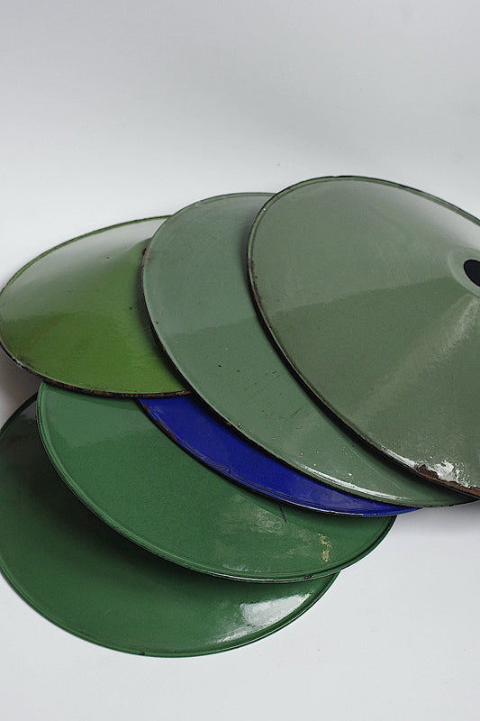 アンティークランプシェード abat-jour antique ホーロー .FR a l'epoque