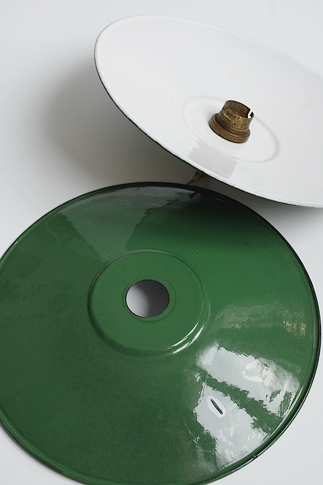 アンティークランプシェード  abat-jour antique ホーロー .FR a l'epoque