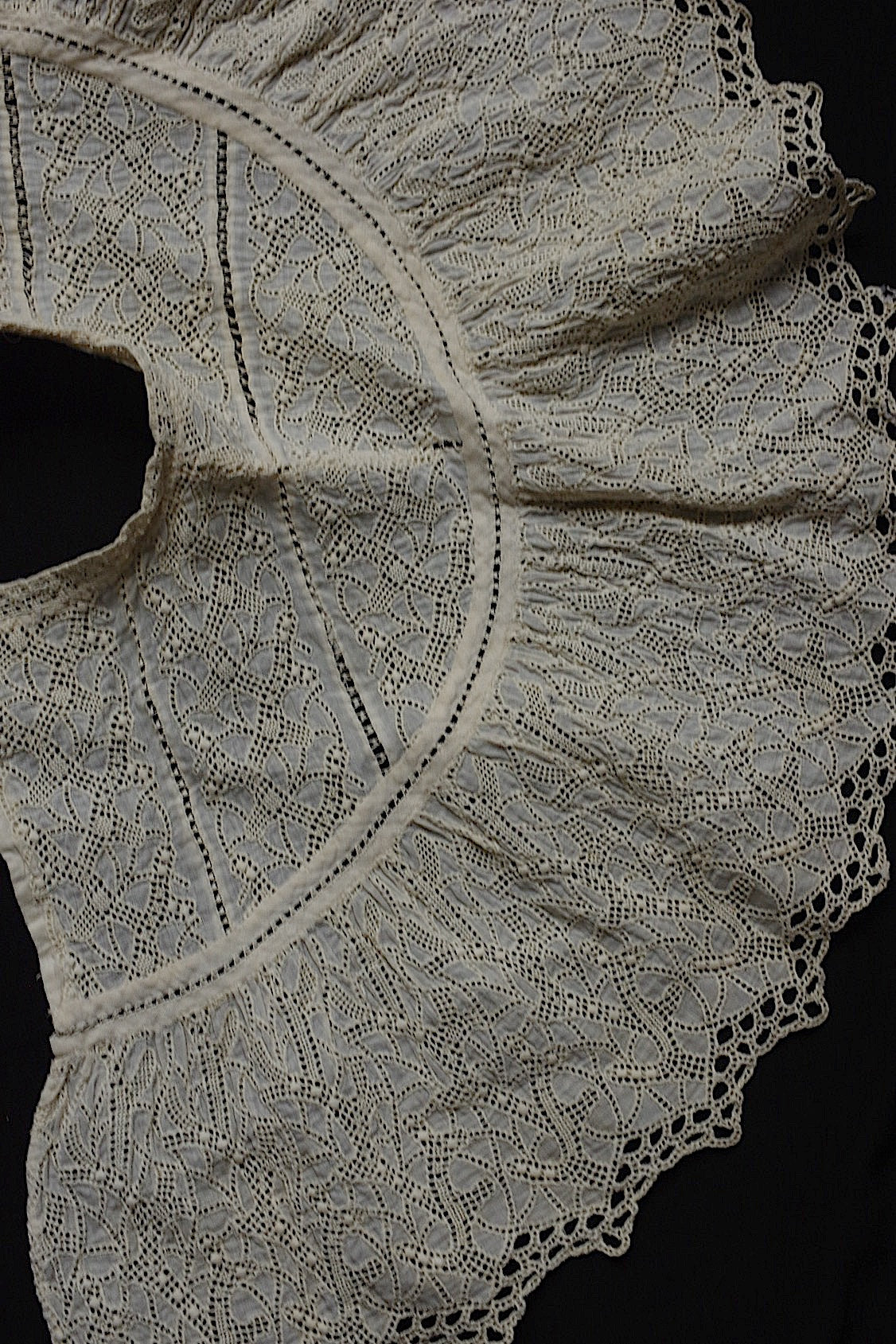 アンティークレース  dentelle antique  襟 .FR a l'epoque