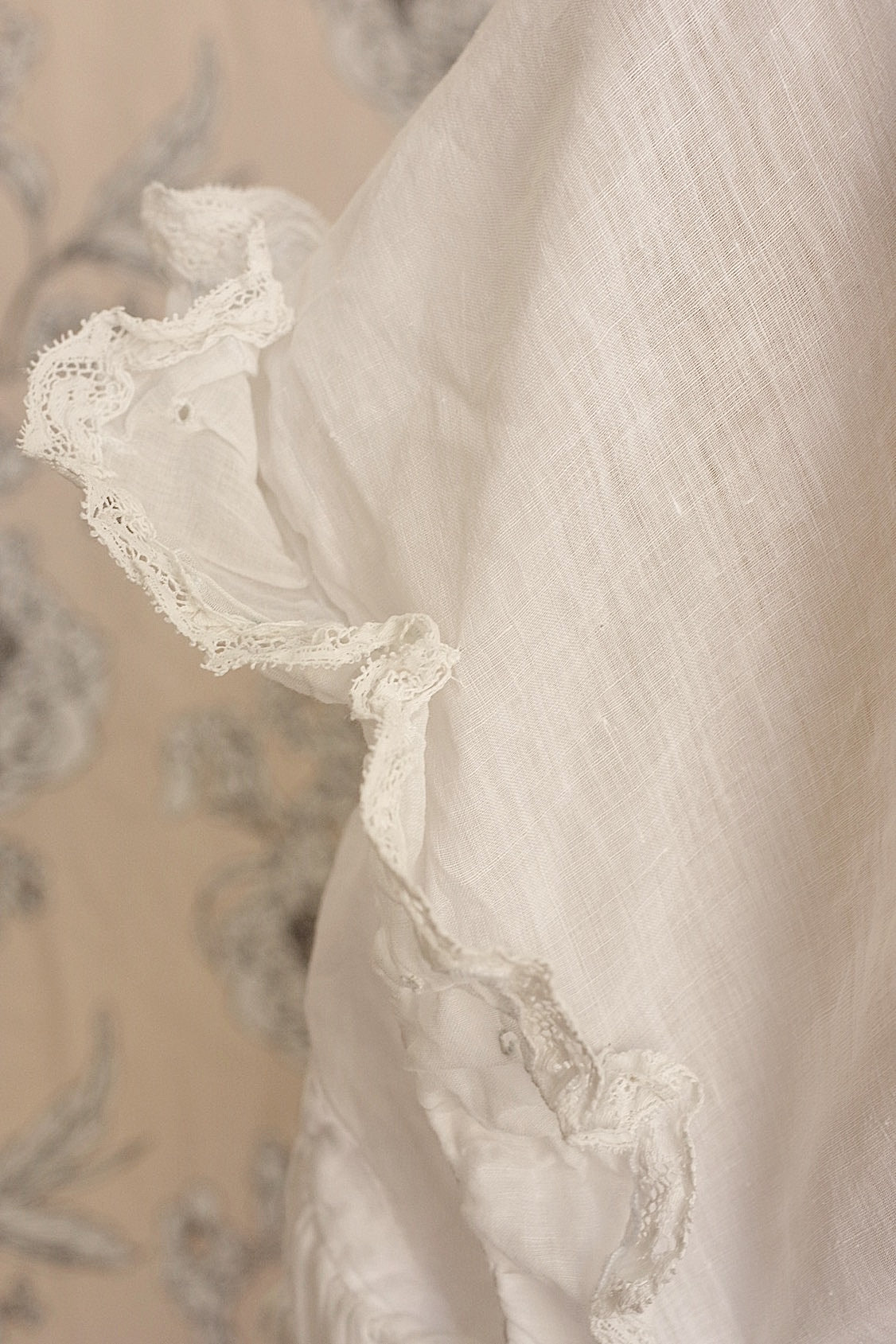 アンティークワンピース  vêtement antique レースワンピース 小さめサイズ .FR a l'epoque