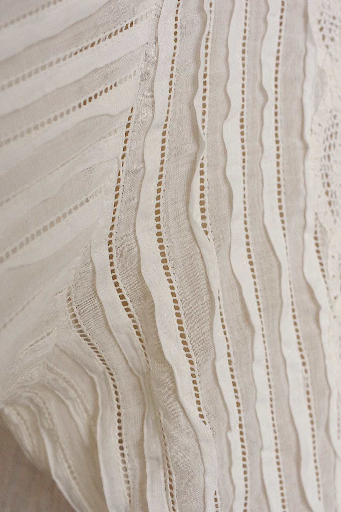 アンティークブラウス  vêtement antique  ピンタック羽織ブラウス .FR a l'epoque