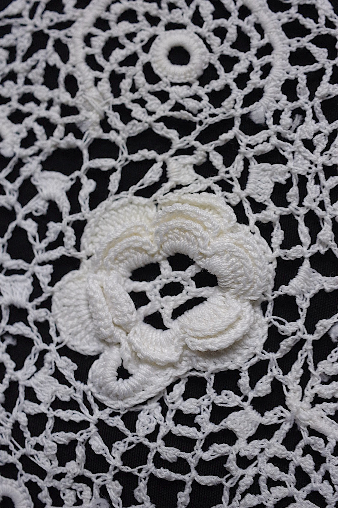 アンティークレース  dentelle antique  クロシェレース襟 .FR a l'epoque