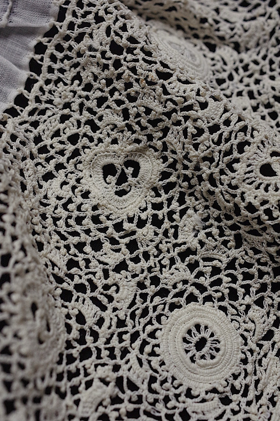 アンティークレース  dentelle antique  スタンド襟2 .FR a l'epoque