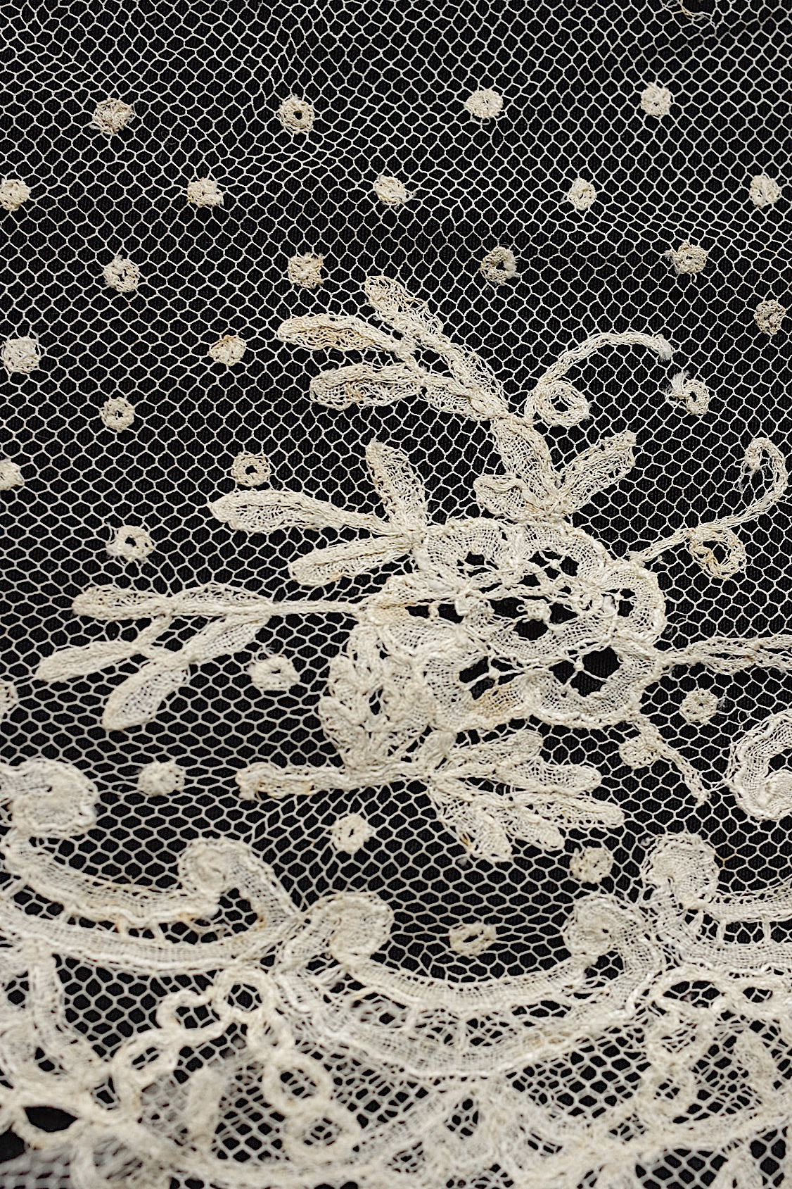 アンティークレース  dentelle antique  3種 .FR a l'epoque