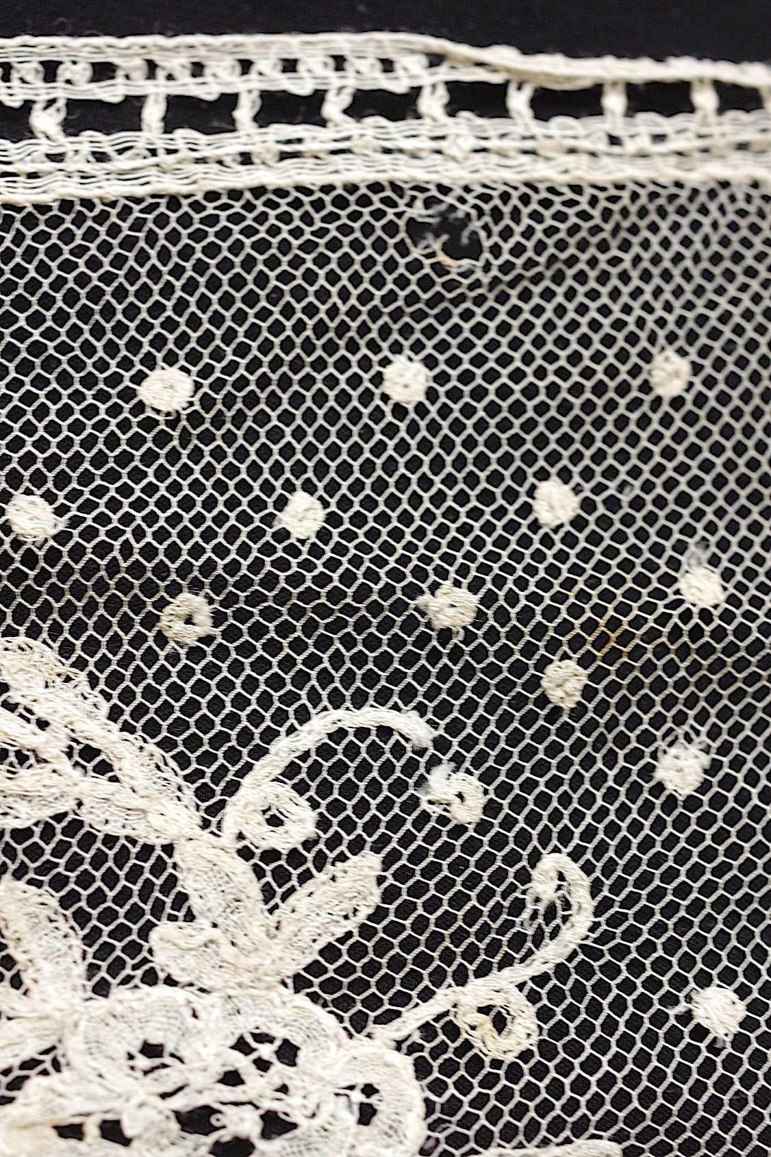 アンティークレース  dentelle antique  3種 .FR a l'epoque