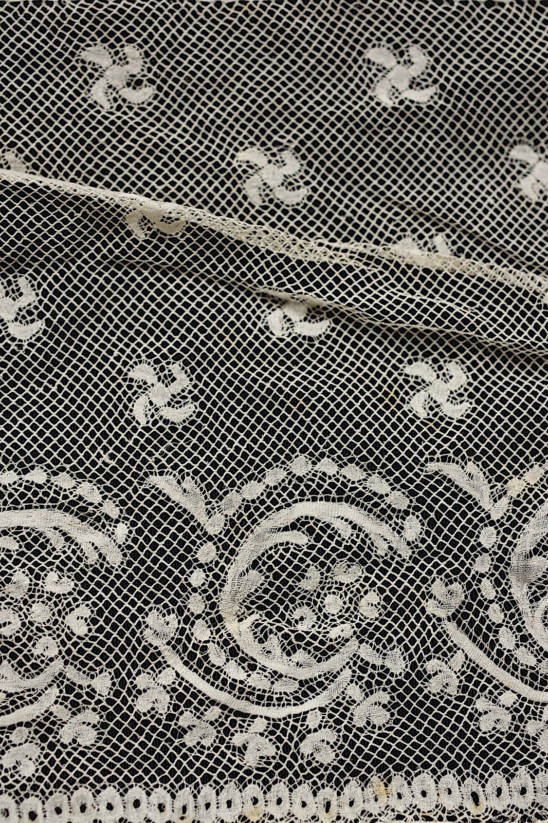 アンティークレース  dentelle antique  110cm 100cm+おまけ .FR a l'epoque