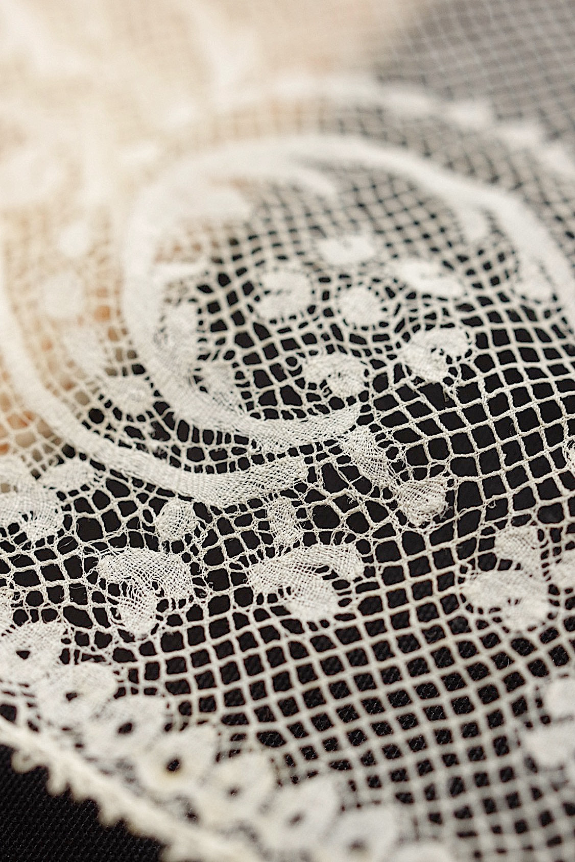 アンティークレース  dentelle antique  110cm 100cm+おまけ .FR a l'epoque