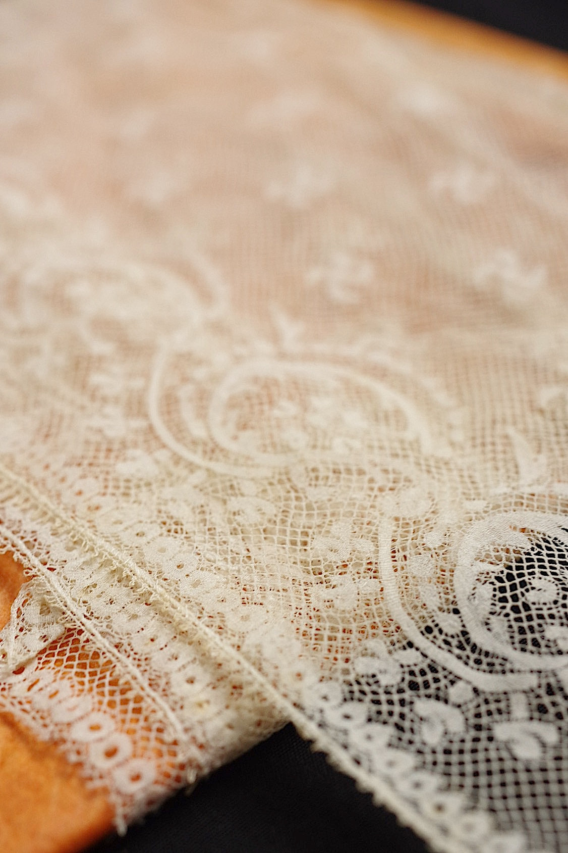 アンティークレース  dentelle antique  110cm 100cm+おまけ .FR a l'epoque