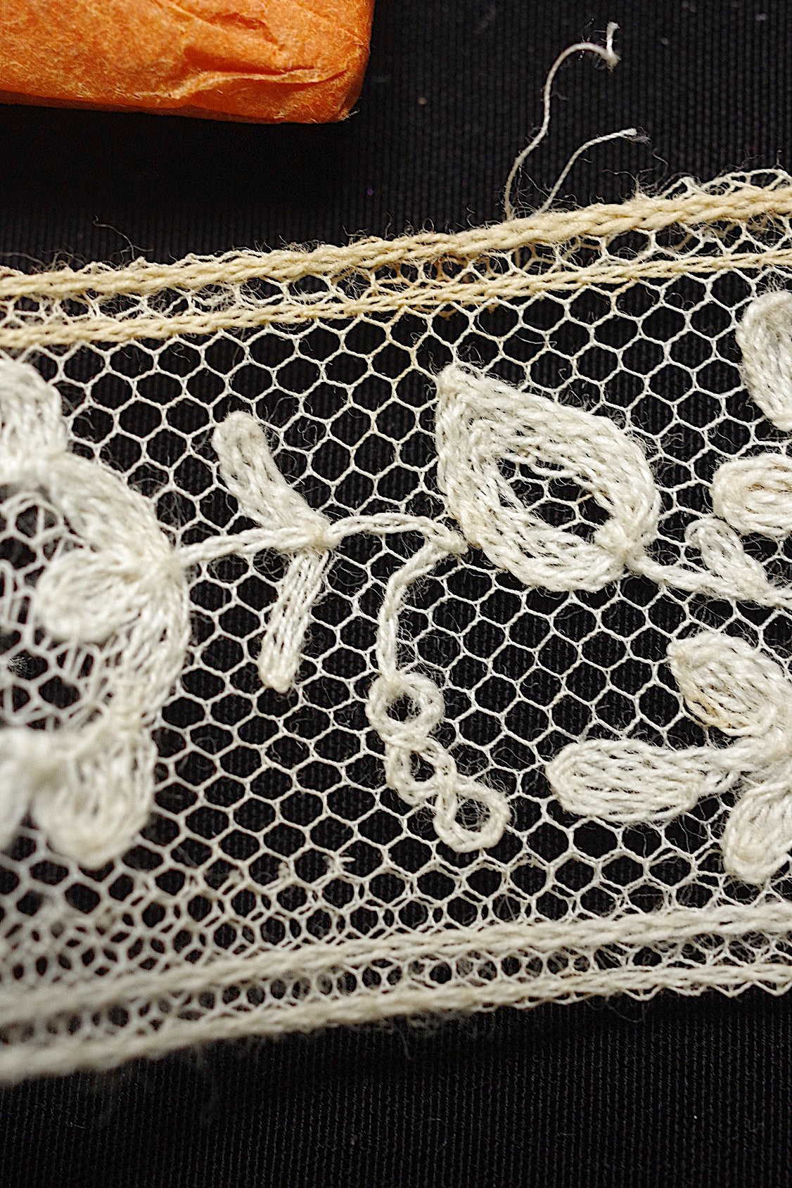 アンティークレース  dentelle antique  110cm 100cm+おまけ .FR a l'epoque