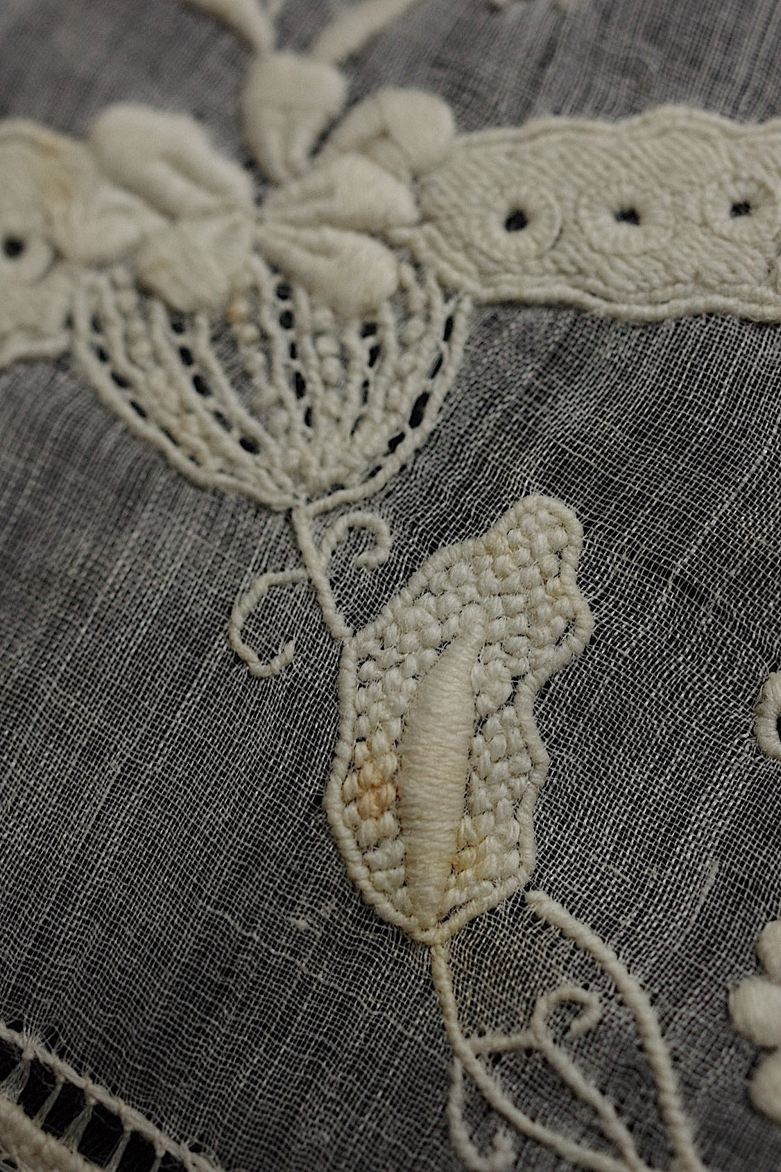 アンティークレース  dentelle antique  刺繍 クロス 素材用 .FR a l'epoque