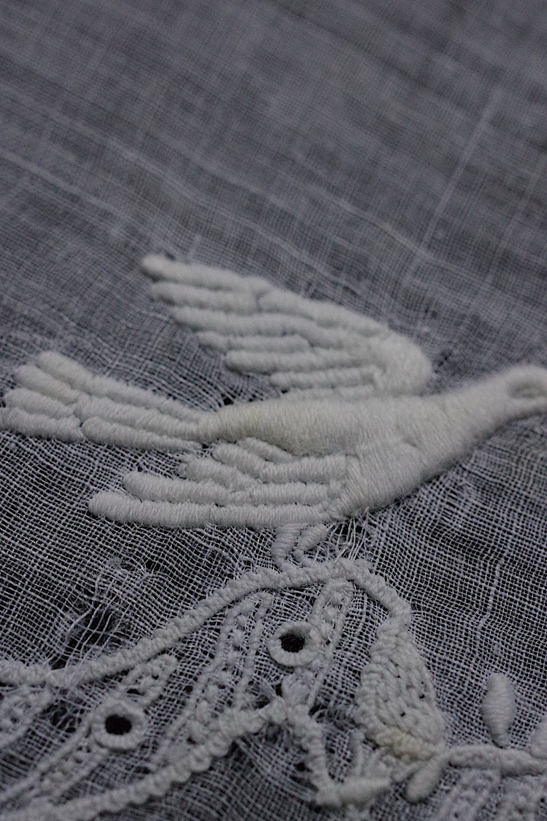 アンティークハンカチ  mouchoir antique  1 .FR a l'epoque