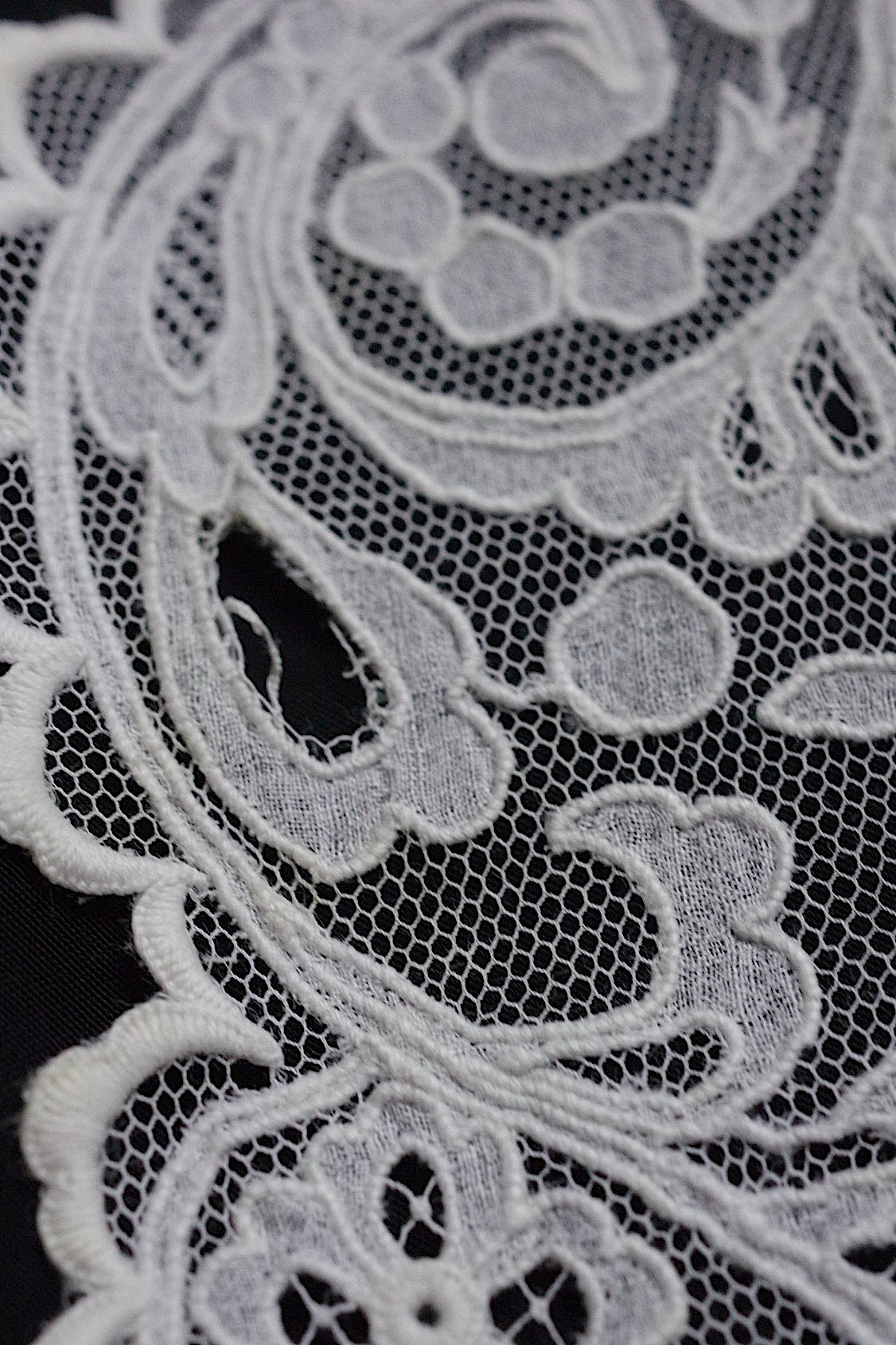 アンティークハンカチ  mouchoir antique  2 .FR a l'epoque