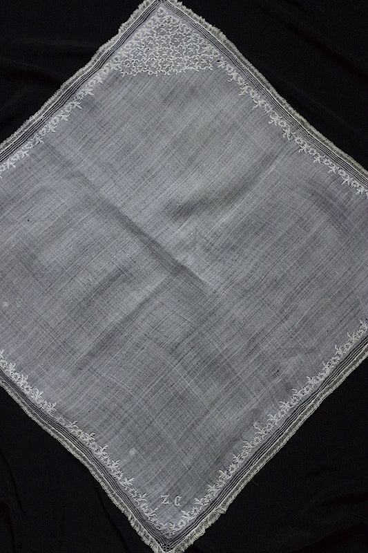 アンティークハンカチ mouchoir antique 3 .FR a l'epoque