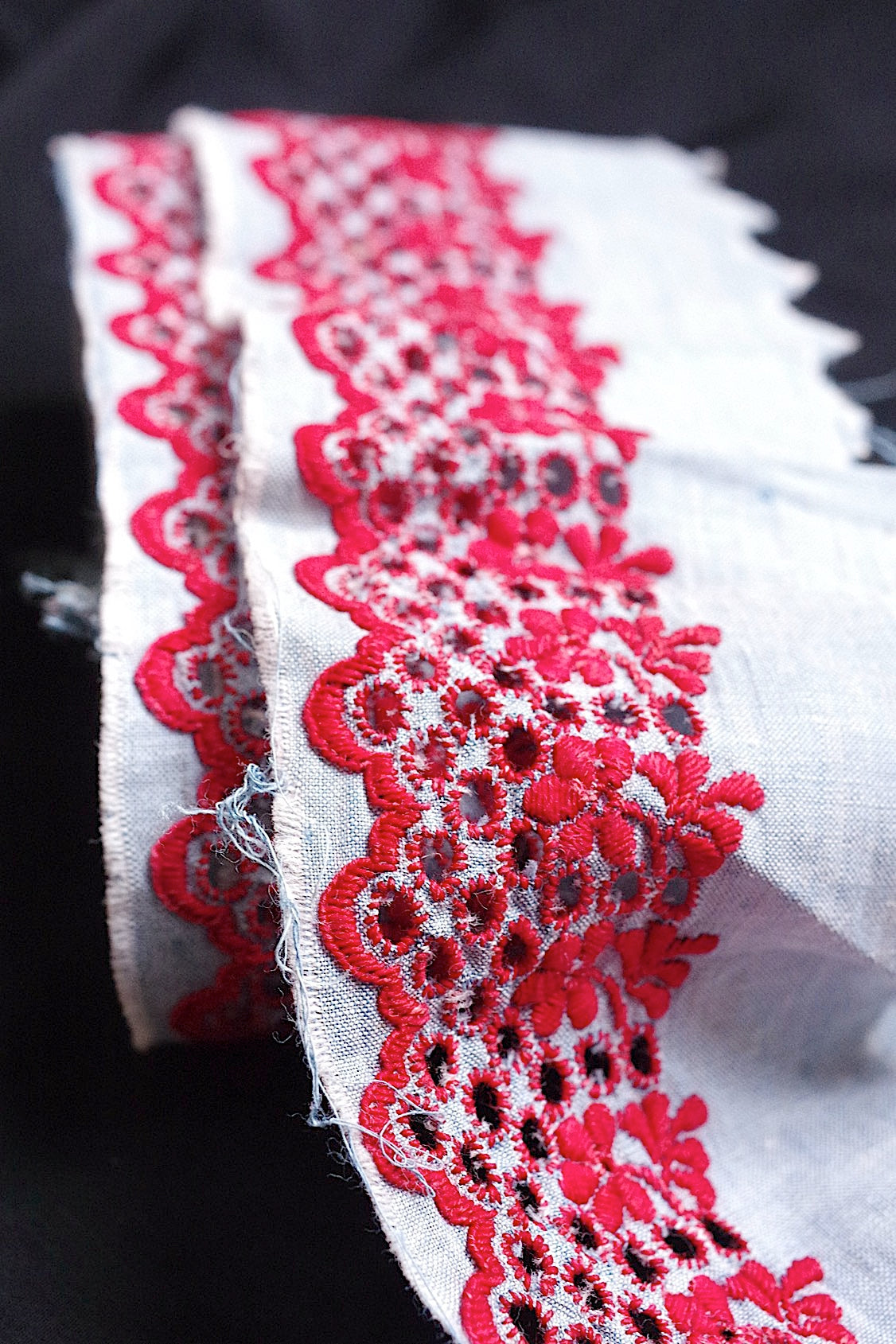 アンティークレース  dentelle antique  カットワーク刺繍 .FR a l'epoque