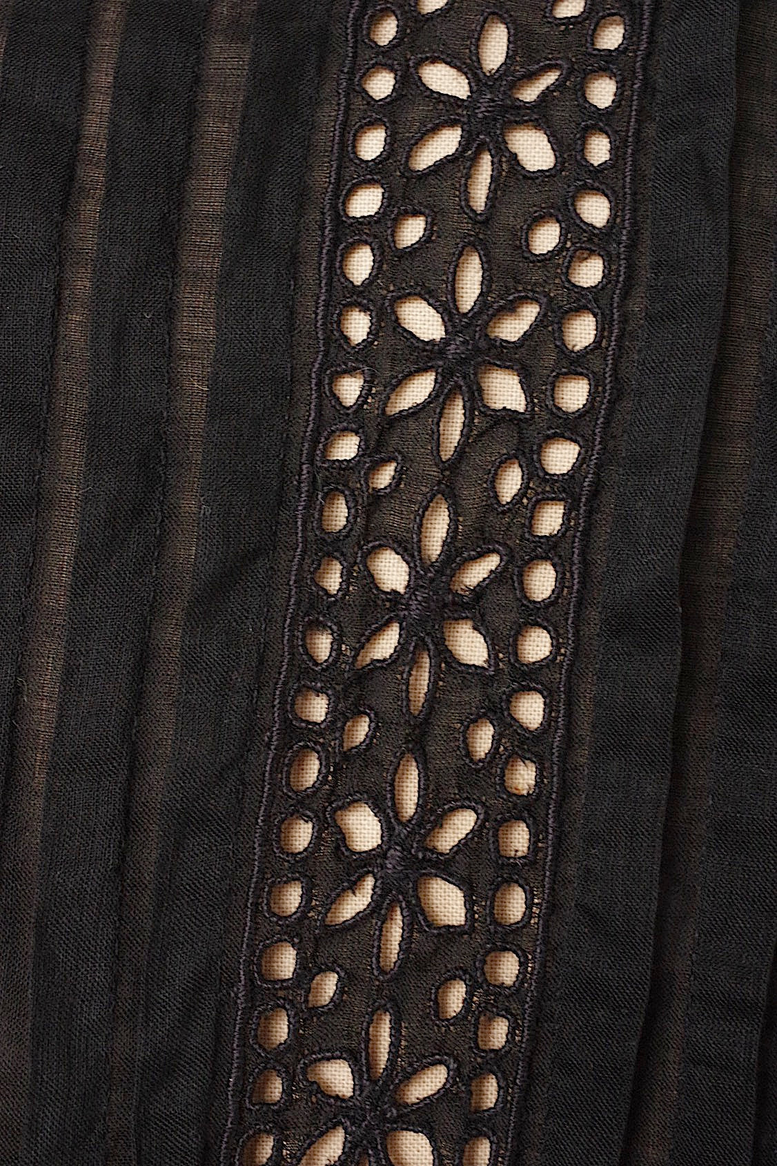 アンティークブラウス  vêtement  antique レースブラウスくろ .FR a l'epoque