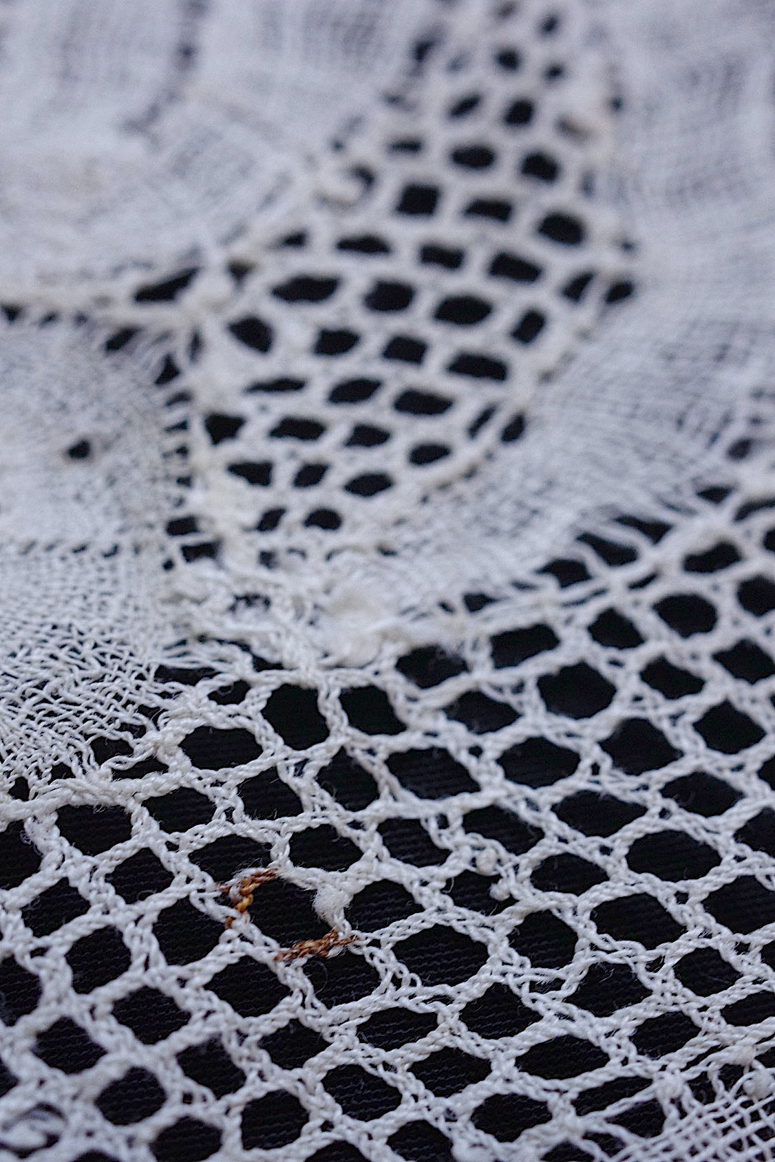 アンティークレース dentelle antique  204cm .FR a l'epoque