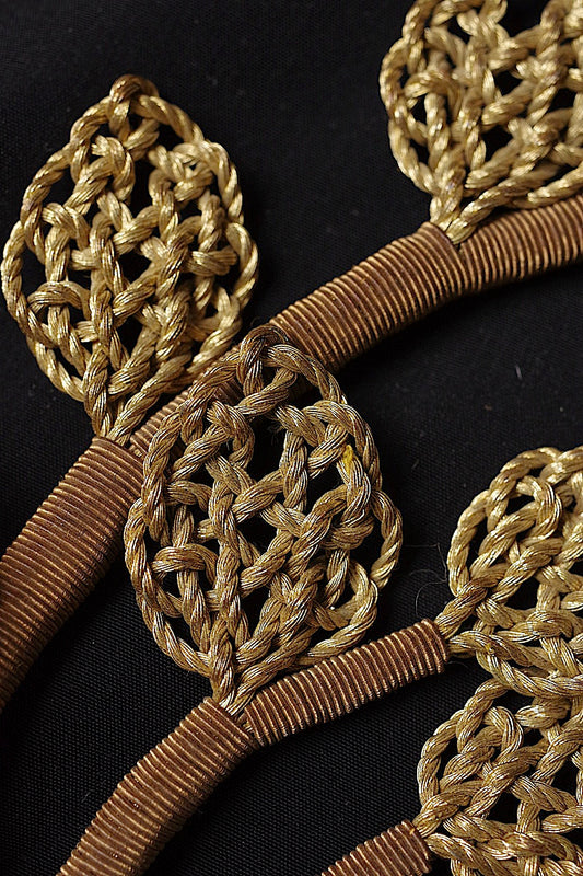 アンティークレース dentelle antique メタル糸 モチーフ .FR a l'epoque