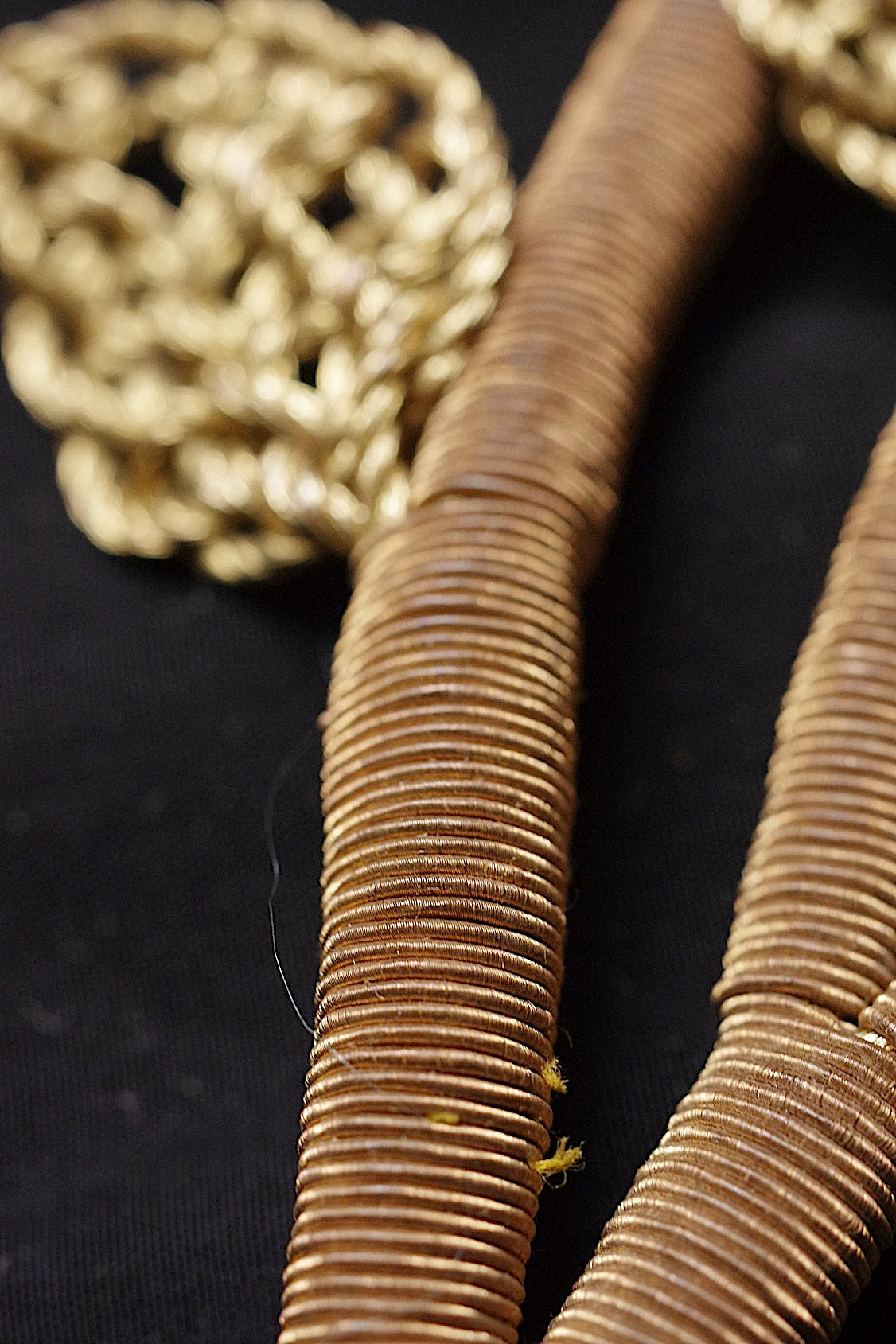 アンティークレース dentelle antique  メタル糸 モチーフ .FR a l'epoque