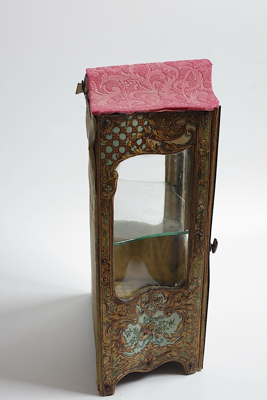 Chaise à porteur miniature  antique アンティーク小物入れ ミニチュア .FR a l'epoque