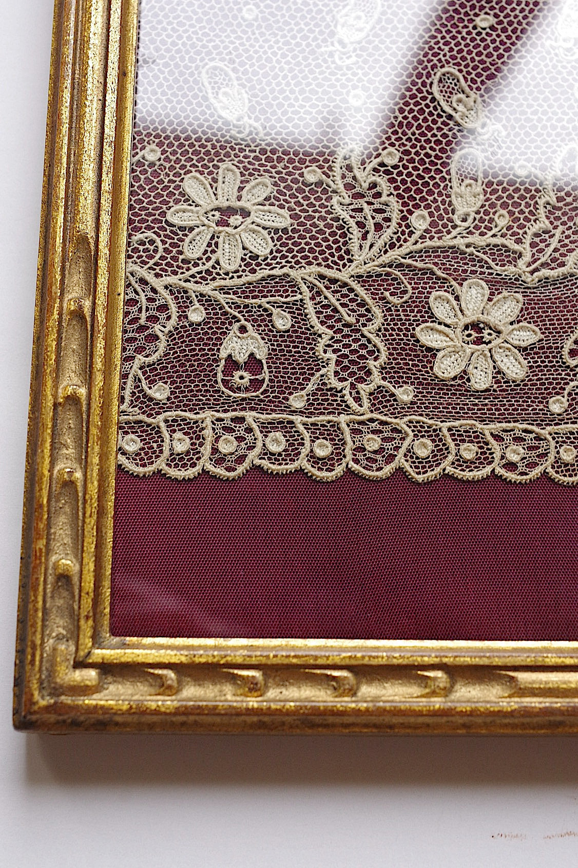 アンティーク額装レース dentelle encadré .FR a l'epoque