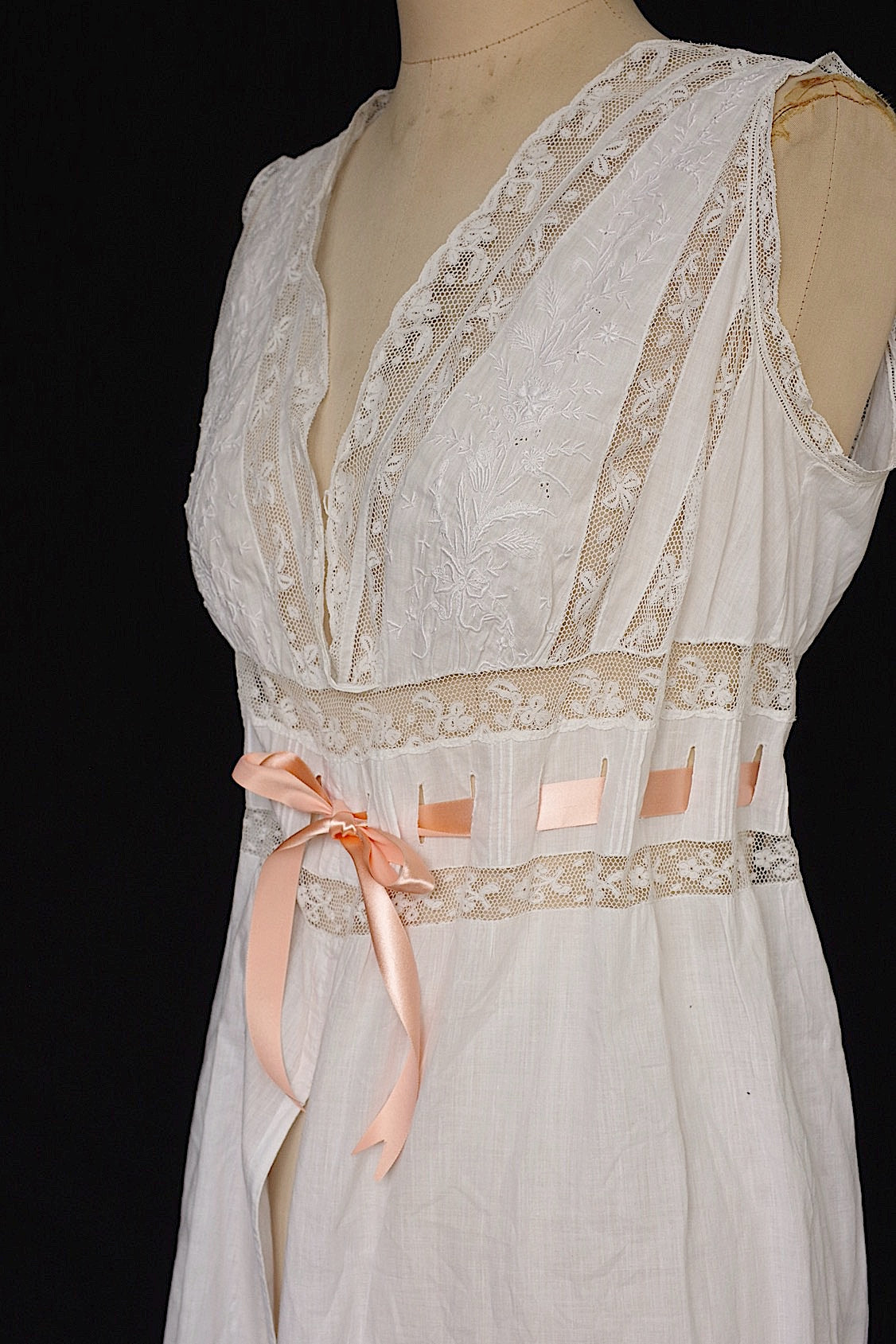 アンティークレースコンビネゾン  vêtement  antique .FR a l'epoque