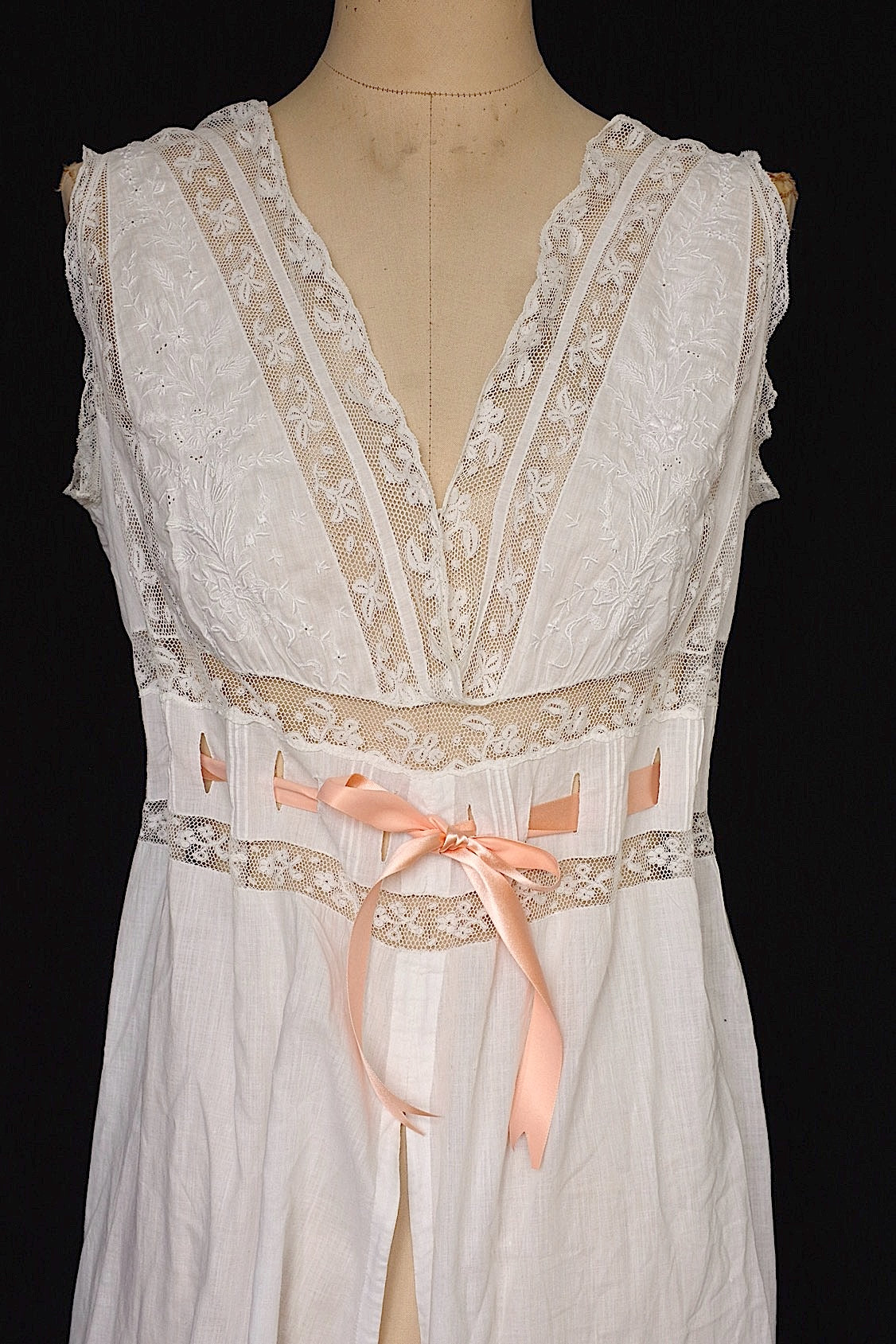 アンティークレースコンビネゾン  vêtement  antique .FR a l'epoque