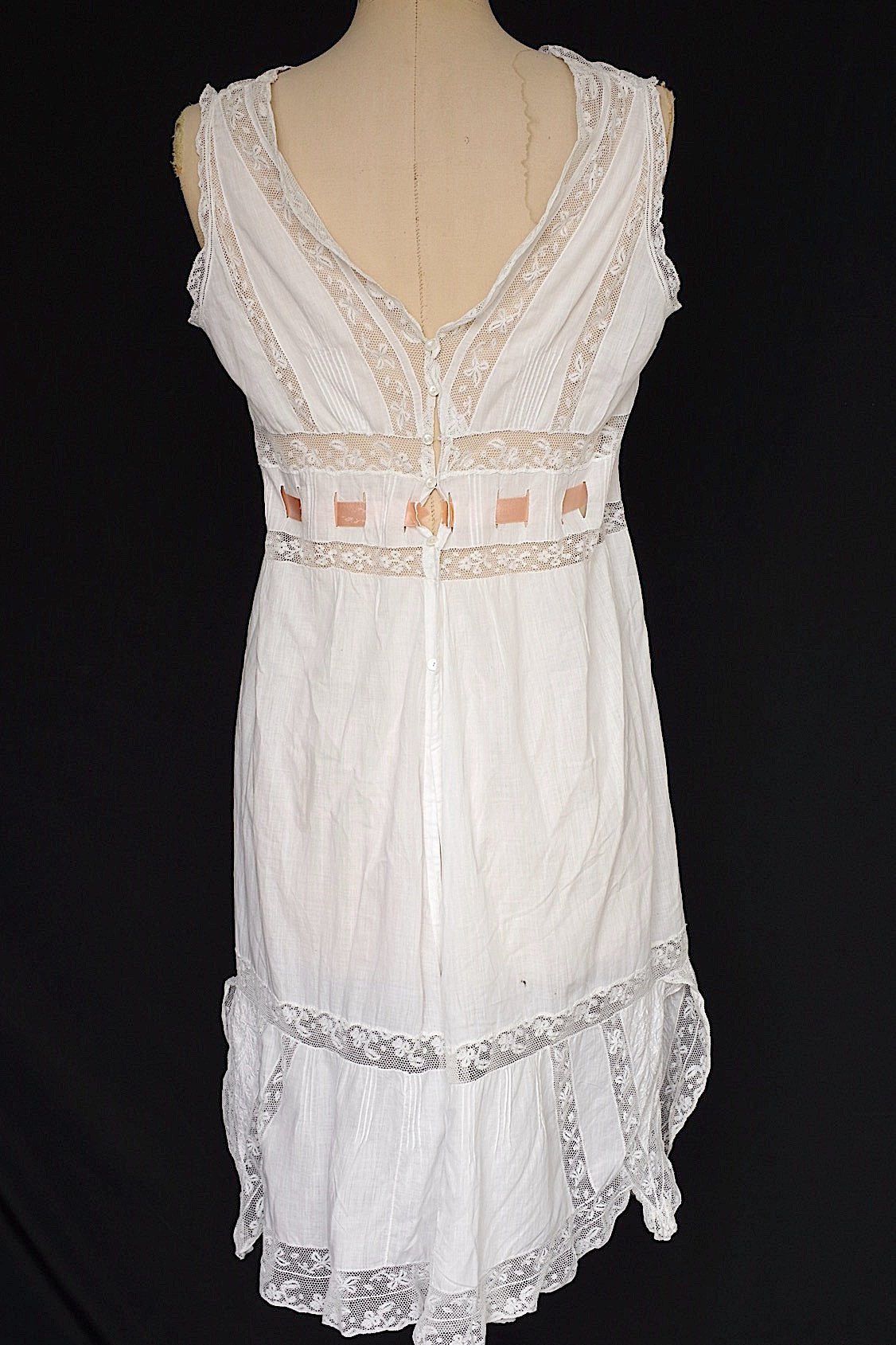 アンティークレースコンビネゾン  vêtement  antique .FR a l'epoque