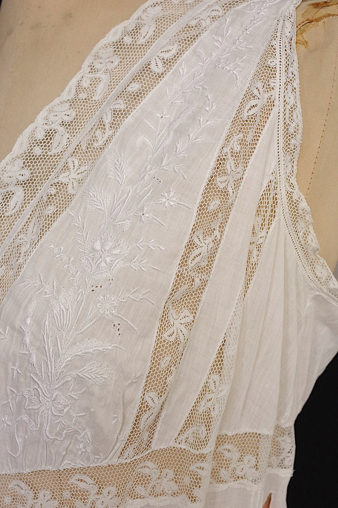 アンティークレースコンビネゾン  vêtement  antique .FR a l'epoque