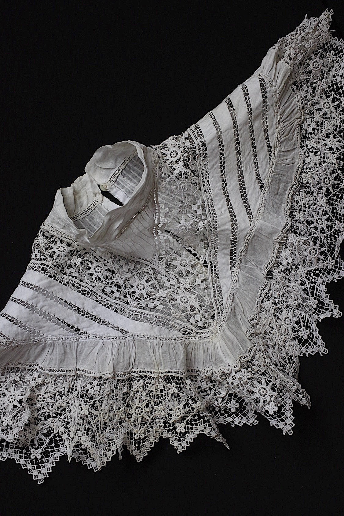 アンティークレース dentelle antique 小さめ襟 .FR a l'epoque