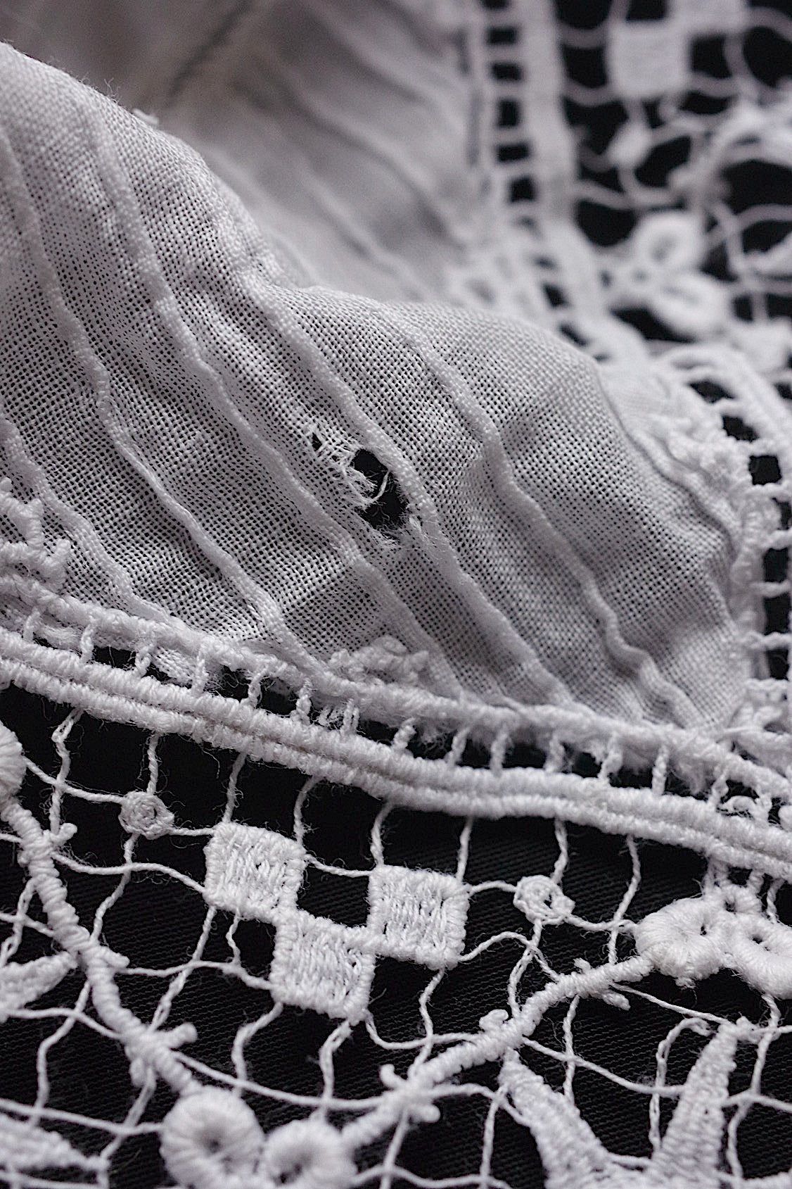 アンティークレース dentelle antique 小さめ襟 .FR a l'epoque