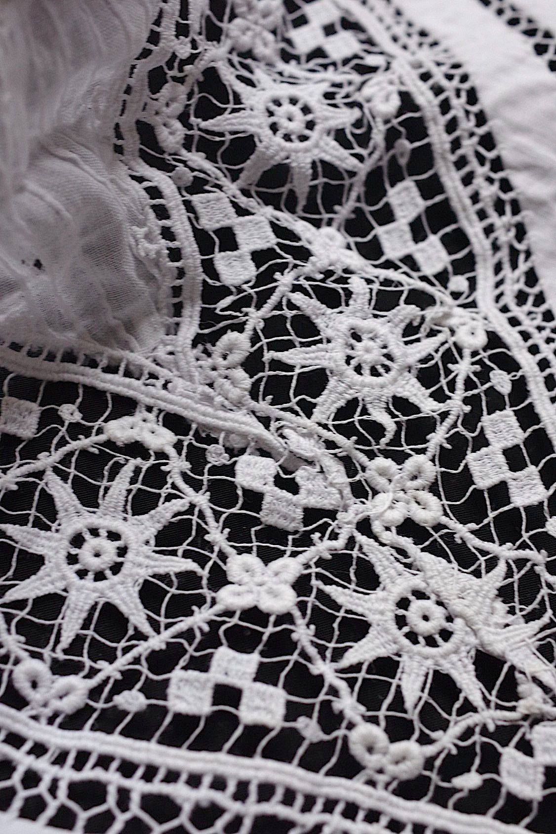 アンティークレース dentelle antique 小さめ襟 .FR a l'epoque